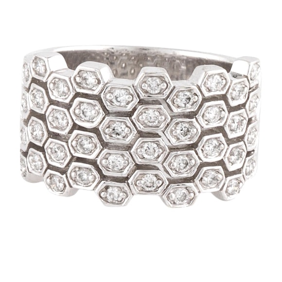 18k White Gold Diamond Ring 💎 - Picture 2 of 5